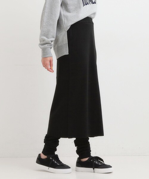 SHOO・LA・RUE（シューラルー）の「ワンランク上の着こなしに レギンスつきスカート（スカート・レディース・ブラック/ダークグレー・00）」の8枚目の写真