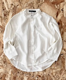 Outfitter lab（アウトフィッターラボ）の「無地レギュラー バンドカラー オーバーシャツ（シャツ/ブラウス）」