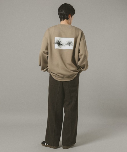 RAGEBLUE(レイジブルー)の「FLOWER PRINT DESIGN TECH SWEAT SHIRTS / フラワーフォトテックスウェット(スウェット・メンズ・ダークブラウン/ブラック/ベージュ系その他2/グレー系その他・MEDIUM/SMALL/LARGE)」の10枚目の写真