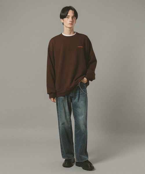 RAGEBLUE(レイジブルー)の「FLOWER PRINT DESIGN TECH SWEAT SHIRTS / フラワーフォトテックスウェット(スウェット・メンズ・ダークブラウン/ブラック/ベージュ系その他2/グレー系その他・MEDIUM/SMALL/LARGE)」の14枚目の写真