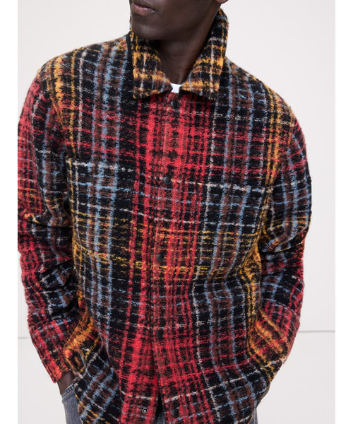 Banana Republic（バナナリパブリック）の「プレイド ブークレ シャツジャケット（その他アウター・メンズ・マルチ・S/XL/L/M）」の5枚目の写真