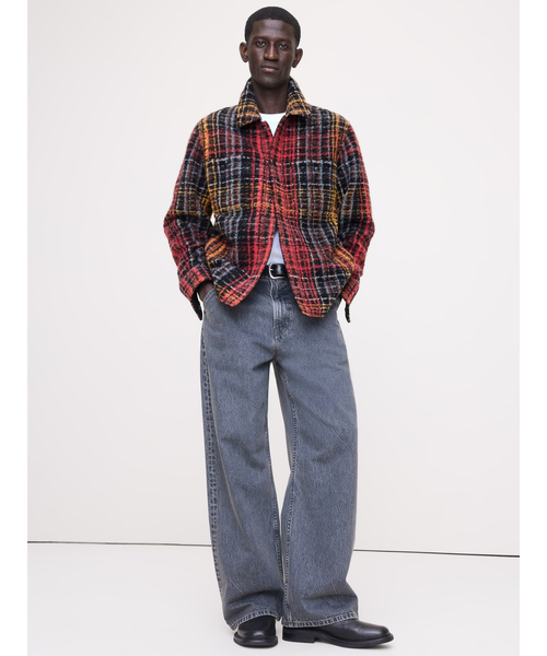 Banana Republic（バナナリパブリック）の「プレイド ブークレ シャツジャケット（その他アウター・メンズ・マルチ・S/XL/L/M）」の3枚目の写真