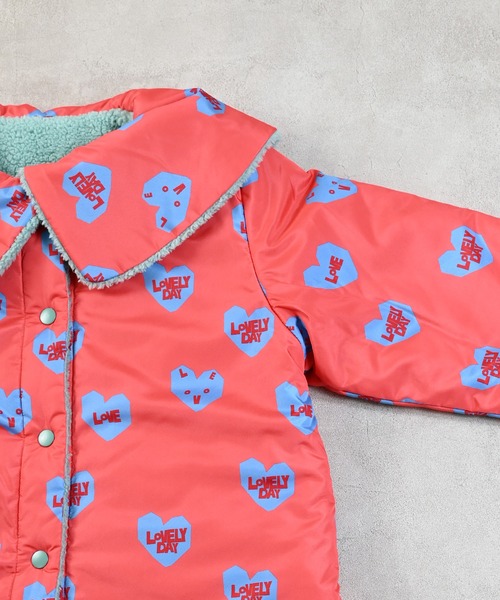 MARKEY'S（マーキーズ）の「リバーシブルビッグカラージャケット（ブルゾン・キッズ・ブルー系その他/ピンク系その他・130/120/110/100/90/80）」の5枚目の写真