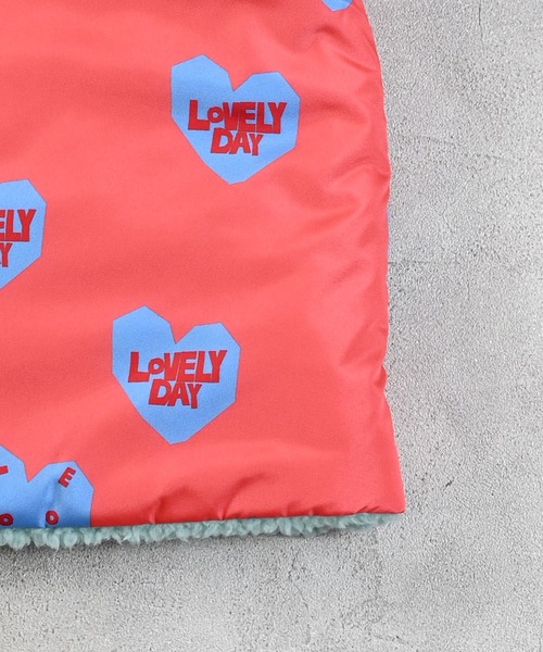 MARKEY'S（マーキーズ）の「リバーシブルビッグカラージャケット（ブルゾン・キッズ・ブルー系その他/ピンク系その他・130/120/110/100/90/80）」の6枚目の写真