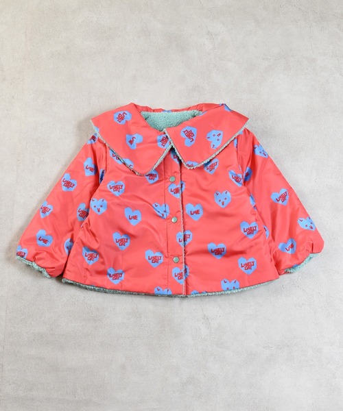 MARKEY'S（マーキーズ）の「リバーシブルビッグカラージャケット（ブルゾン・キッズ・ブルー系その他/ピンク系その他・130/120/110/100/90/80）」の13枚目の写真