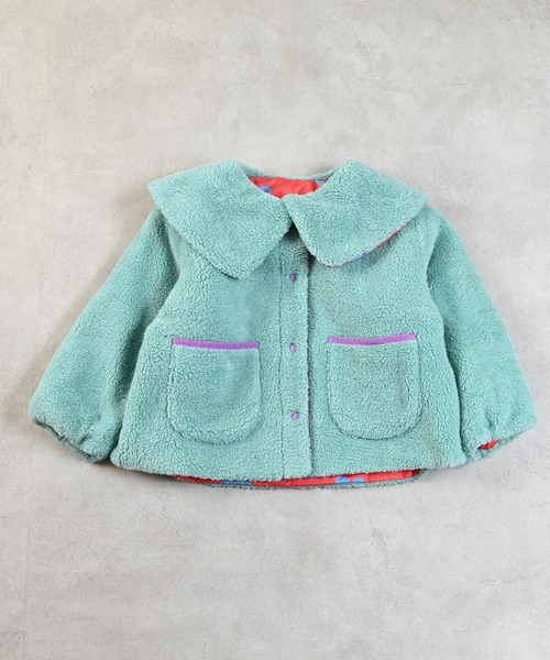 MARKEY'S（マーキーズ）の「リバーシブルビッグカラージャケット（ブルゾン・キッズ・ブルー系その他/ピンク系その他・130/120/110/100/90/80）」の15枚目の写真