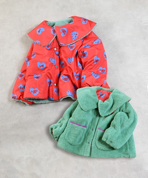 MARKEY'S（マーキーズ）の「リバーシブルビッグカラージャケット（ブルゾン・キッズ・ブルー系その他/ピンク系その他・130/120/110/100/90/80）」の12枚目の写真