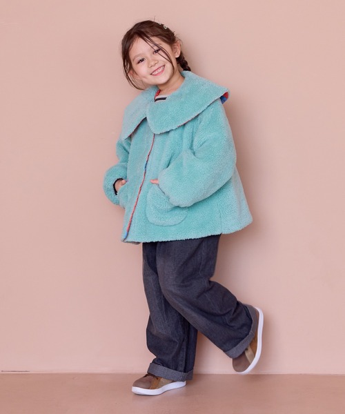 MARKEY'S（マーキーズ）の「リバーシブルビッグカラージャケット（ブルゾン・キッズ・ブルー系その他/ピンク系その他・130/120/110/100/90/80）」の20枚目の写真