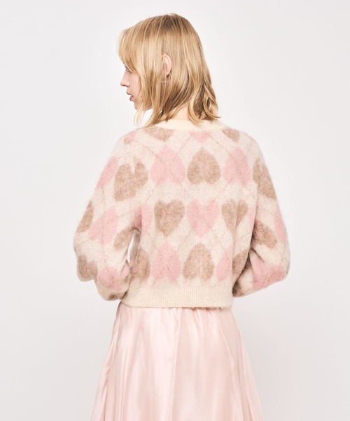 DEICY（デイシー）の「ハートアーガイルカーディガン（カーディガン