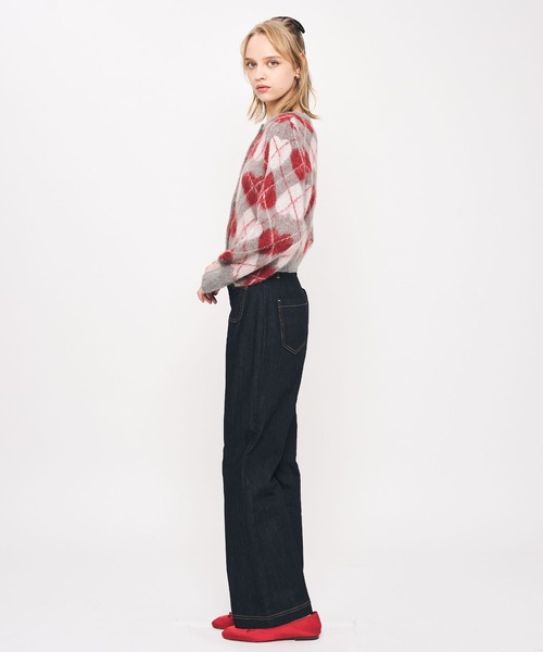 DEICY（デイシー）の「ハートアーガイルカーディガン（カーディガン