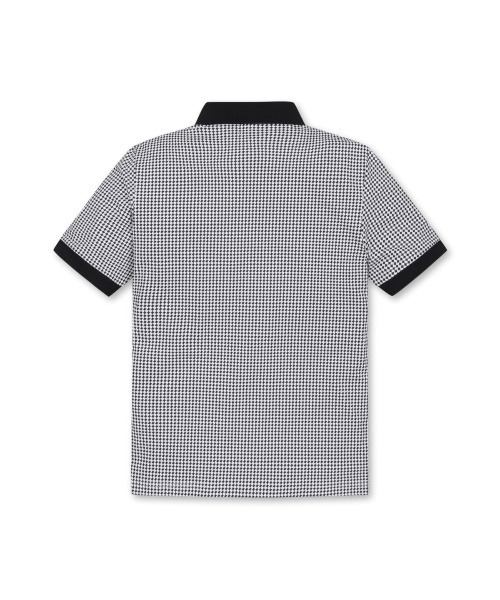WAAC（ワック）の「MENS アーガイルパターン半袖ポロシャツ（ポロシャツ・メンズ・ブラウン/ブラック・MEDIUM/LARGE/SMALL/X-LARGE）」の3枚目の写真