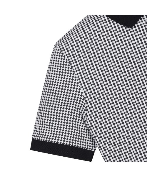 WAAC（ワック）の「MENS アーガイルパターン半袖ポロシャツ（ポロシャツ・メンズ・ブラウン/ブラック・MEDIUM/LARGE/SMALL/X-LARGE）」の8枚目の写真
