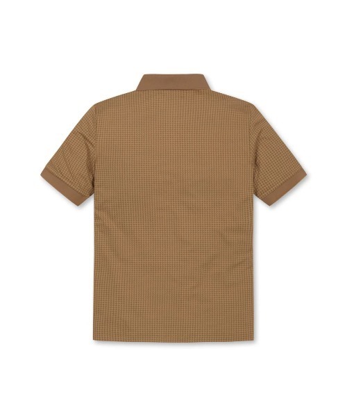 WAAC（ワック）の「MENS アーガイルパターン半袖ポロシャツ（ポロシャツ・メンズ・ブラウン/ブラック・MEDIUM/LARGE/SMALL/X-LARGE）」の7枚目の写真
