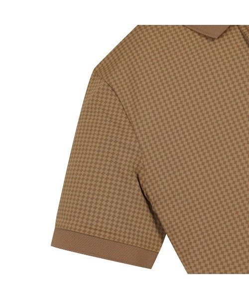 WAAC（ワック）の「MENS アーガイルパターン半袖ポロシャツ（ポロシャツ・メンズ・ブラウン/ブラック・MEDIUM/LARGE/SMALL/X-LARGE）」の10枚目の写真
