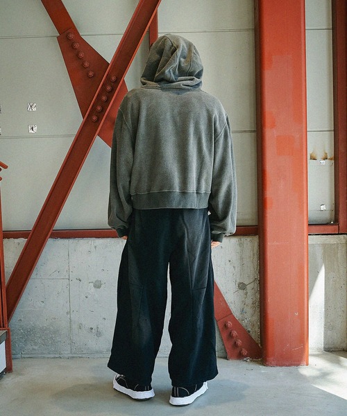 Jieda（ジエダ）の「別注 MAGIC CITY ZIP PARKA（パーカー・メンズ・グレー/ブラック・1/2）」の20枚目の写真