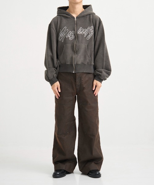 Jieda（ジエダ）の「別注 MAGIC CITY ZIP PARKA（パーカー・メンズ・グレー/ブラック・1/2）」の16枚目の写真