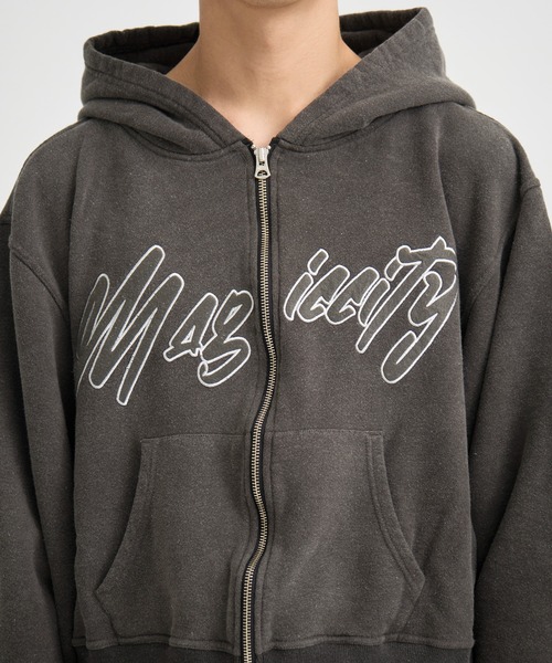 Jieda（ジエダ）の「別注 MAGIC CITY ZIP PARKA（パーカー・メンズ・グレー/ブラック・1/2）」の17枚目の写真