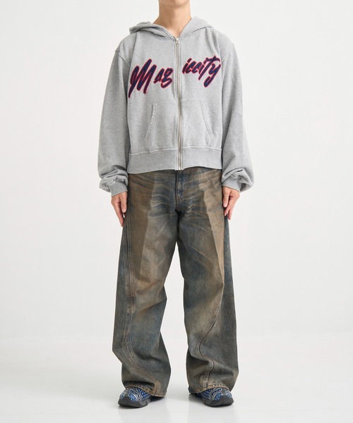 Jieda（ジエダ）の「別注 MAGIC CITY ZIP PARKA（パーカー・メンズ・グレー/ブラック・1/2）」の12枚目の写真