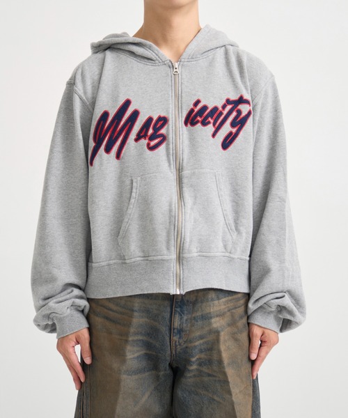 Jieda（ジエダ）の「別注 MAGIC CITY ZIP PARKA（パーカー・メンズ・グレー/ブラック・1/2）」の6枚目の写真