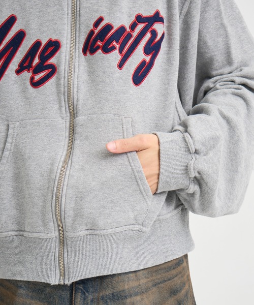 Jieda（ジエダ）の「別注 MAGIC CITY ZIP PARKA（パーカー・メンズ・グレー/ブラック・1/2）」の14枚目の写真