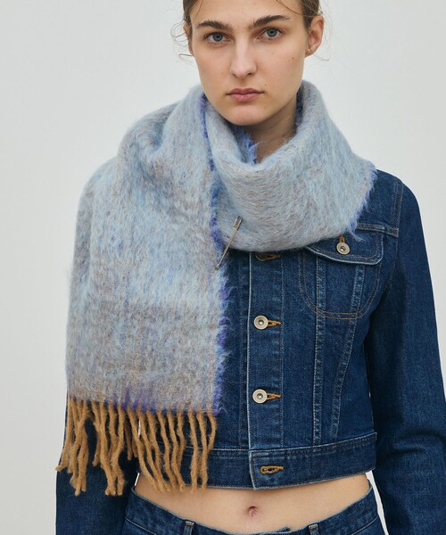 814 EZCARAY Coco モヘヤストール（マフラー）｜TOMORROWLAND