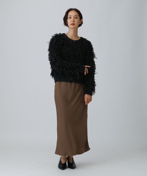 LEPSIM（レプシィム）の「3ゲージ2WAYループプルオーバー　595721（ニット/セーター・レディース・グレー/ブラック/アイボリー・FREE）」の18枚目の写真