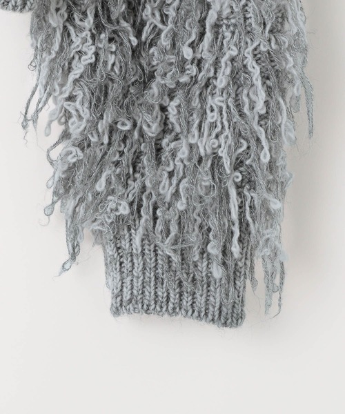 LEPSIM（レプシィム）の「3ゲージ2WAYループプルオーバー　595721（ニット/セーター・レディース・グレー/ブラック/アイボリー・FREE）」の10枚目の写真