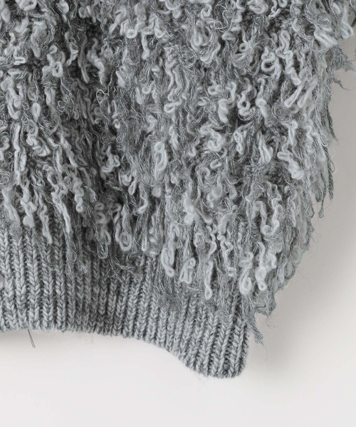LEPSIM（レプシィム）の「3ゲージ2WAYループプルオーバー　595721（ニット/セーター・レディース・グレー/ブラック/アイボリー・FREE）」の8枚目の写真