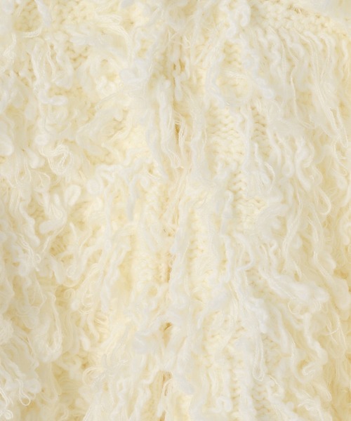 LEPSIM（レプシィム）の「3ゲージ2WAYループプルオーバー　595721（ニット/セーター・レディース・グレー/ブラック/アイボリー・FREE）」の5枚目の写真