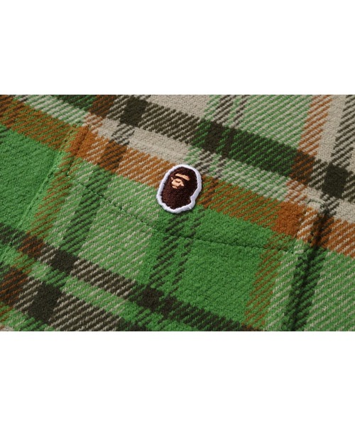 A BATHING APE(アベイシングエイプ)の「BAPE CHECK SHIRT(シャツ/ブラウス・メンズ・ネイビー/レッド/グリーン・SMALL/MEDIUM/LARGE/X-LARGE/XX-LARGE)」の7枚目の写真