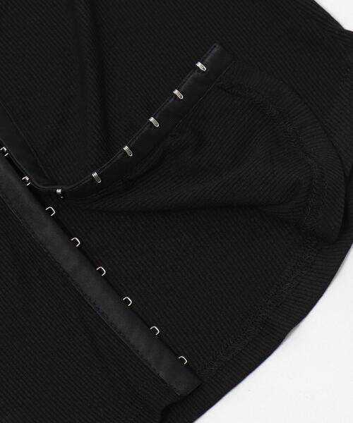 dispark（ディスパーク）の「DISPARK/【25年秋冬新作】ロゴ刺繍レースフックカーデ（Tシャツ/カットソー・レディース・ブラック/ホワイト・FREE）」の18枚目の写真