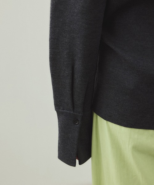 ADAM ET ROPE'（アダムエロペ）の「【EMOELLE】ウールニットトップス（ニット/セーター・レディース・グレー/オフホワイト・FREE）」の16枚目の写真