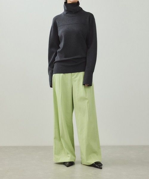 ADAM ET ROPE'（アダムエロペ）の「【EMOELLE】ウールニットトップス（ニット/セーター・レディース・グレー/オフホワイト・FREE）」の15枚目の写真