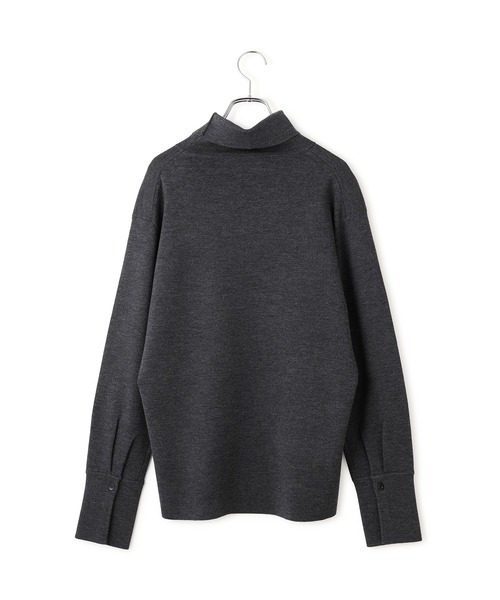 ADAM ET ROPE'（アダムエロペ）の「【EMOELLE】ウールニットトップス（ニット/セーター・レディース・グレー/オフホワイト・FREE）」の21枚目の写真