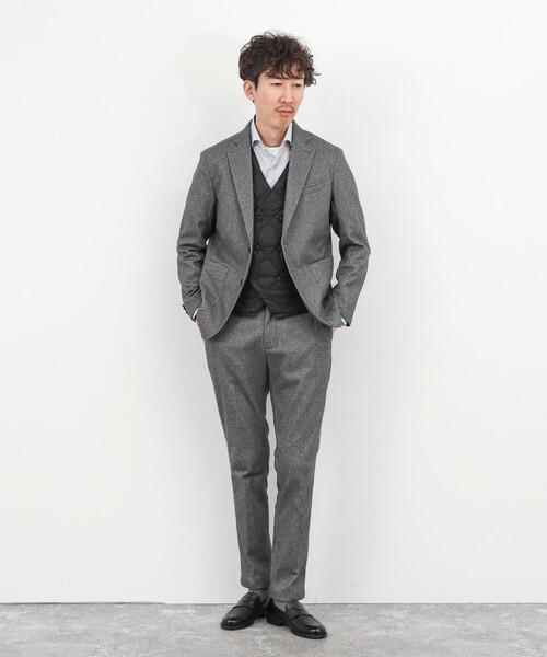 TAION(タイオン)の「《ビジカジ対応》【TAION/タイオン】W-BREASTED SNAP BUTTON DOWN GILET 25AW(ダウンベスト・メンズ・ダークネイビー/ブラック/チャコールグレー・M/L/XL/XXL)」の6枚目の写真