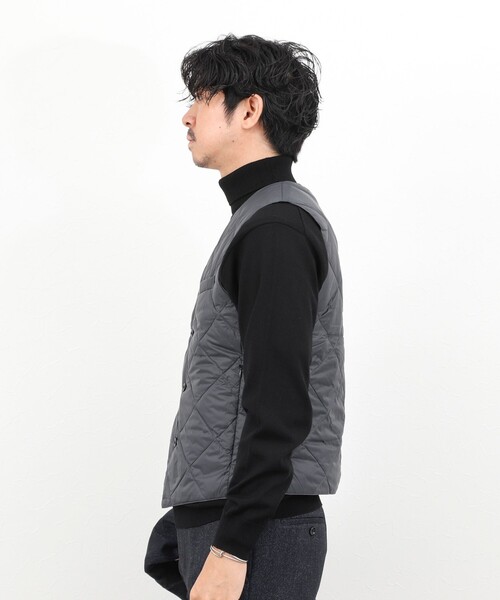 TAION(タイオン)の「《ビジカジ対応》【TAION/タイオン】W-BREASTED SNAP BUTTON DOWN GILET 25AW(ダウンベスト・メンズ・ダークネイビー/ブラック/チャコールグレー・M/L/XL/XXL)」の14枚目の写真
