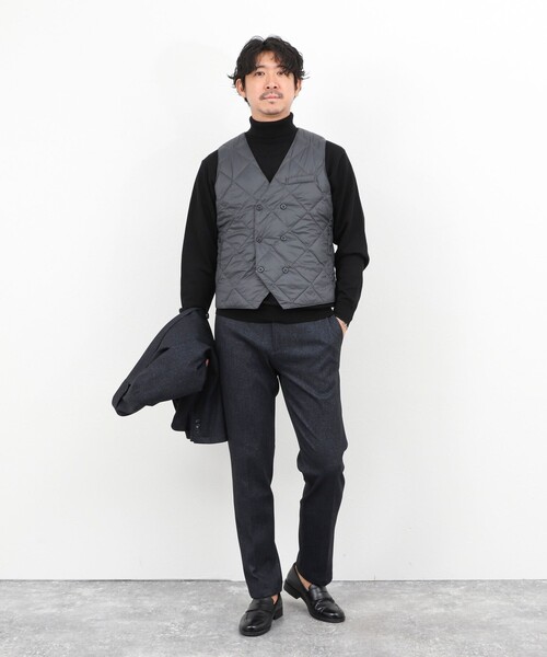 TAION(タイオン)の「《ビジカジ対応》【TAION/タイオン】W-BREASTED SNAP BUTTON DOWN GILET 25AW(ダウンベスト・メンズ・ダークネイビー/ブラック/チャコールグレー・M/L/XL/XXL)」の17枚目の写真