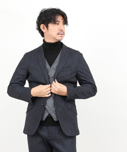 TAION(タイオン)の「《ビジカジ対応》【TAION/タイオン】W-BREASTED SNAP BUTTON DOWN GILET 25AW(ダウンベスト・メンズ・ダークネイビー/ブラック/チャコールグレー・M/L/XL/XXL)」の22枚目の写真