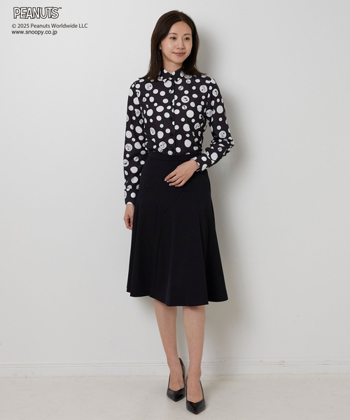 NARACAMICIE(ナラカミーチェ)の「【PEANUTS】ドット柄長袖シャツ(シャツ/ブラウス・レディース・ホワイト/ブラック・L/S/M)」の14枚目の写真