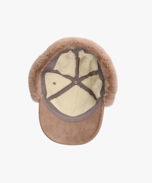 ORNERTE（オルネート）の「ORNERTE Earflap Cap / オルネート（キャップ・レディース・グレー/ベージュ/ブラウン/ナチュラル/ブラック・M/57.5cm/L(60cm)）」の11枚目の写真