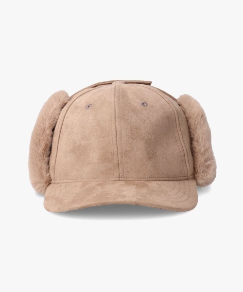 ORNERTE（オルネート）の「ORNERTE Earflap Cap / オルネート（キャップ・レディース・グレー/ベージュ/ブラウン/ナチュラル/ブラック・M/57.5cm/L(60cm)）」の7枚目の写真