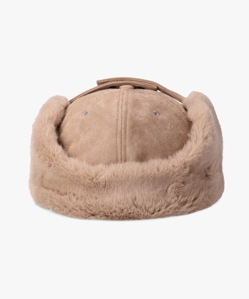 ORNERTE（オルネート）の「ORNERTE Earflap Cap / オルネート（キャップ・レディース・グレー/ベージュ/ブラウン/ナチュラル/ブラック・M/57.5cm/L(60cm)）」の9枚目の写真