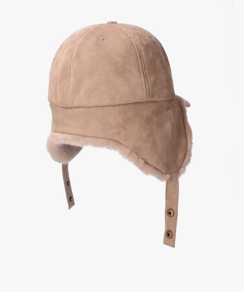 ORNERTE（オルネート）の「ORNERTE Earflap Cap / オルネート（キャップ・レディース・グレー/ベージュ/ブラウン/ナチュラル/ブラック・M/57.5cm/L(60cm)）」の13枚目の写真