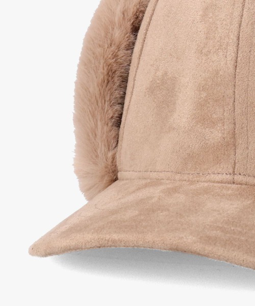 ORNERTE（オルネート）の「ORNERTE Earflap Cap / オルネート（キャップ・レディース・グレー/ベージュ/ブラウン/ナチュラル/ブラック・M/57.5cm/L(60cm)）」の14枚目の写真