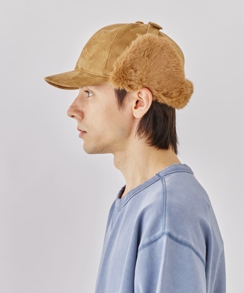 ORNERTE（オルネート）の「ORNERTE Earflap Cap / オルネート（キャップ・レディース・グレー/ベージュ/ブラウン/ナチュラル/ブラック・M/57.5cm/L(60cm)）」の22枚目の写真