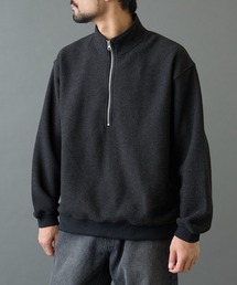 COLONY 2139（コロニートゥーワンスリーナイン）の「裏起毛ツイードハーフジップ（Tシャツ/カットソー・メンズ）」