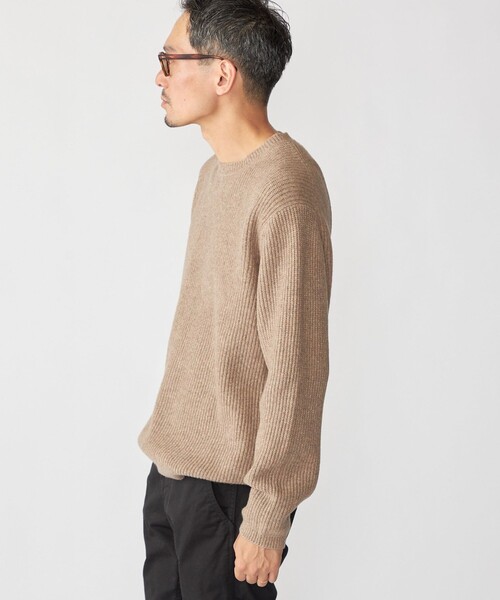 SHIPS(シップス)の「SHIPS: 〈手洗い可能〉7ゲージ ブラッシュド クルーネック プルオーバー(Tシャツ/カットソー・メンズ・ケリーグリーン/ネイビー/ライトグレー/ベージュ系・SMALL/MEDIUM/LARGE/X-LARGE)」の13枚目の写真