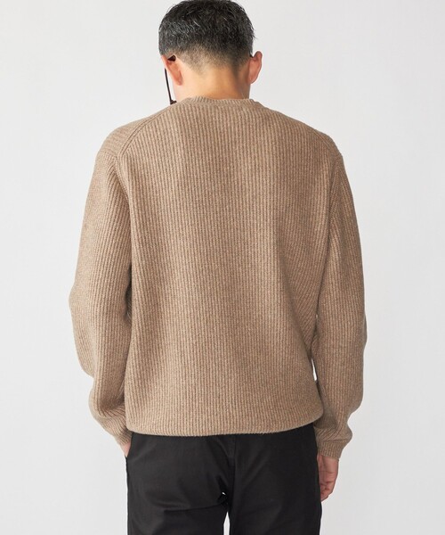 SHIPS(シップス)の「SHIPS: 〈手洗い可能〉7ゲージ ブラッシュド クルーネック プルオーバー(Tシャツ/カットソー・メンズ・ケリーグリーン/ネイビー/ライトグレー/ベージュ系・SMALL/MEDIUM/LARGE/X-LARGE)」の14枚目の写真