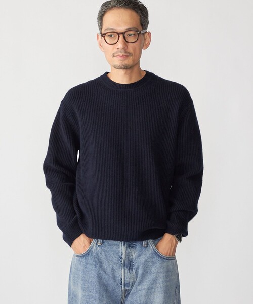 SHIPS(シップス)の「SHIPS: 〈手洗い可能〉7ゲージ ブラッシュド クルーネック プルオーバー(Tシャツ/カットソー・メンズ・ケリーグリーン/ネイビー/ライトグレー/ベージュ系・SMALL/MEDIUM/LARGE/X-LARGE)」の18枚目の写真