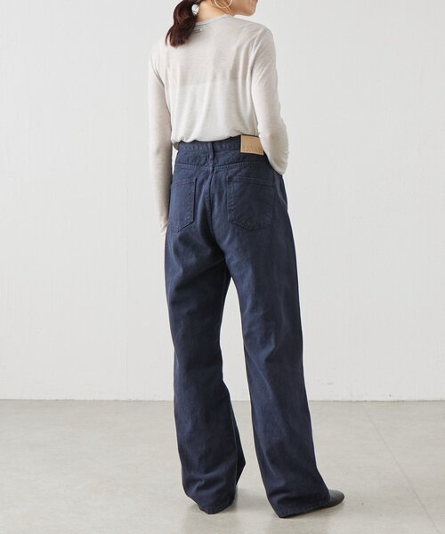 BEARDSLEY（ビアズリー）の「《LEVAR》裾フレアジーンズ（ダークネイビー）（デニムパンツ・レディース・ネイビー・MEDIUM）」の11枚目の写真